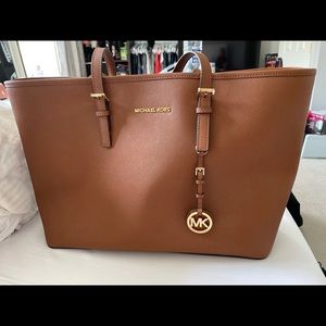 MK cognac tote